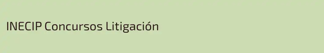 INECIP Concursos Litigación